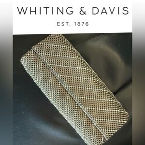 Whiting & Davis Crystal and Mesh Clutch